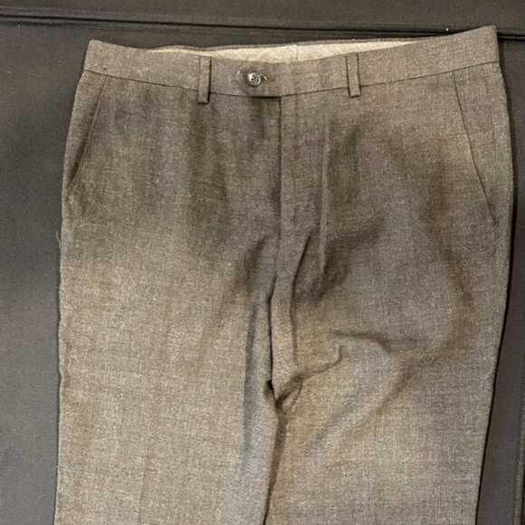 M&S Collection Brown Plaid Dress Pants Size 34 - Picture 2 of 8